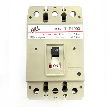 MEM MEL1003 Bill TLE1003 16Ka 100A 100 Amp 3 Pole Phase MCCB Circuit Breaker